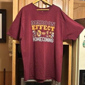 Men’s Women’s Vintage Virginia Tech Maroon Effect 2013 Homecoming T Shirt
